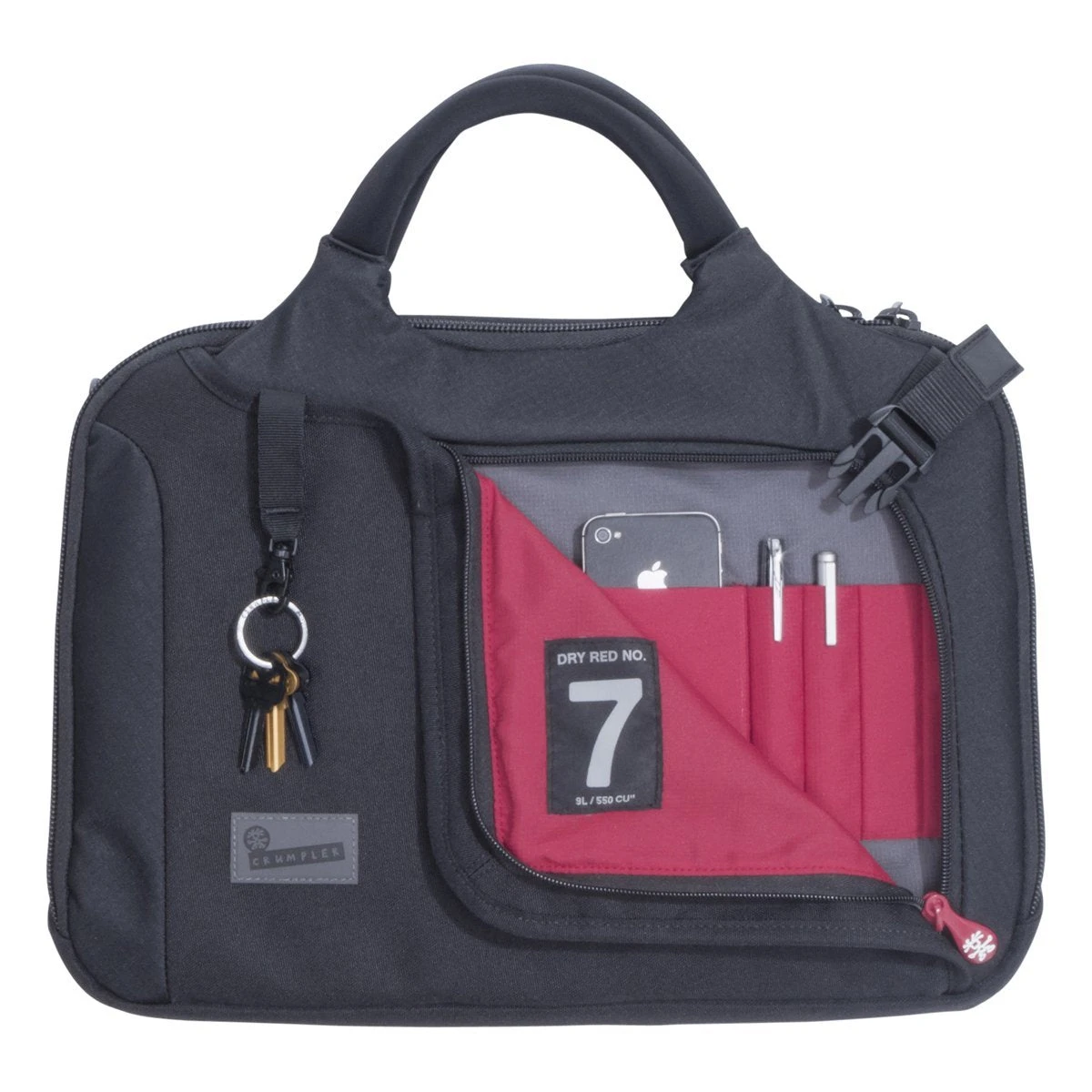 Crumpler Men's The Dry Red 7 Briefcase 9 L Black 4 Crumpler Men's The Dry Red 7 Briefcase 9 L Black - Image 2