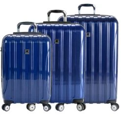 DELSEY Paris Helium Aero 3 Piece Set (21"/25"/29") 4-Wheel Luggage Sets 36 DELSEY Paris Helium Aero 3 Piece Set (21"/25"/29") 4-Wheel Luggage Sets -Best Luggage Store BlueSet