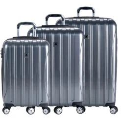 DELSEY Paris Helium Aero 3 Piece Set (21"/25"/29") 4-Wheel Luggage Sets 37 DELSEY Paris Helium Aero 3 Piece Set (21"/25"/29") 4-Wheel Luggage Sets -Best Luggage Store GraphiteSet