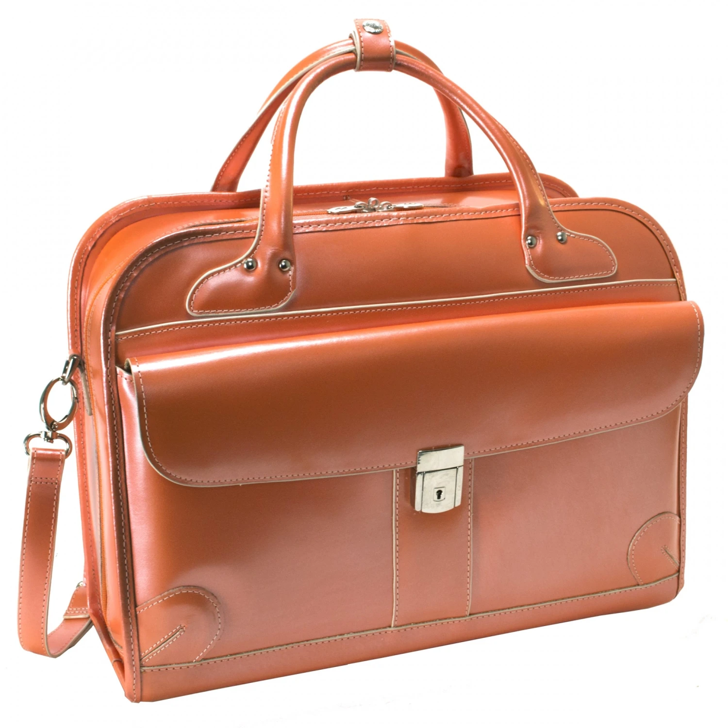 McKlein USA Lakewood Ladies' Leather Fly-Through Checkpoint-Friendly Detachable Wheeled Briefcase 11 McKlein USA Lakewood Ladies' Leather Fly-Through Checkpoint-Friendly Detachable Wheeled Briefcase - Image 9