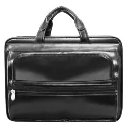 McKlein USA Elston 15.6" Leather Double Compartment Laptop Briefcase