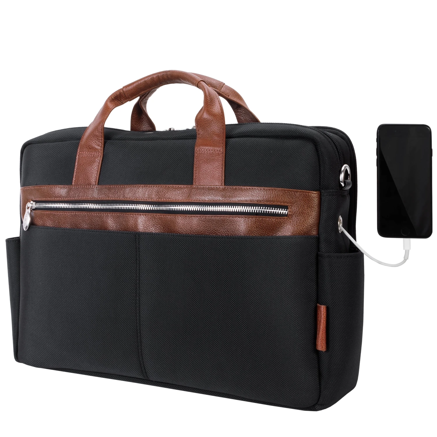 McKlein USA Southport 17" Nylon Two-Tone Dual-Compartment Laptop & Tablet Briefcase 6 McKlein USA Southport 17" Nylon Two-Tone Dual-Compartment Laptop & Tablet Briefcase - Image 4