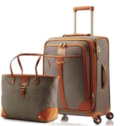 Hartmann Herringbone Luxe Softside Carry-On Set Terracotta -Best Luggage Store add99b44998565a262528818d1fd78650c87c8f1f6e9d0ef954f6a7a0a49dc3c