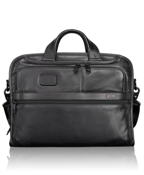 TUMI Alpha Leather Business Men's Organizer Portfolio Brief 3 TUMI Alpha Leather Business Men's Organizer Portfolio Brief