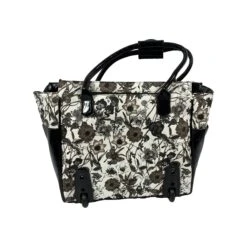 Cabrelli Two-Tone Floral Rollerbrief -Best Luggage Store b2cfb59d1b2552cf461000768efac5ad05a6f83158f26d301575c4babd75a28f
