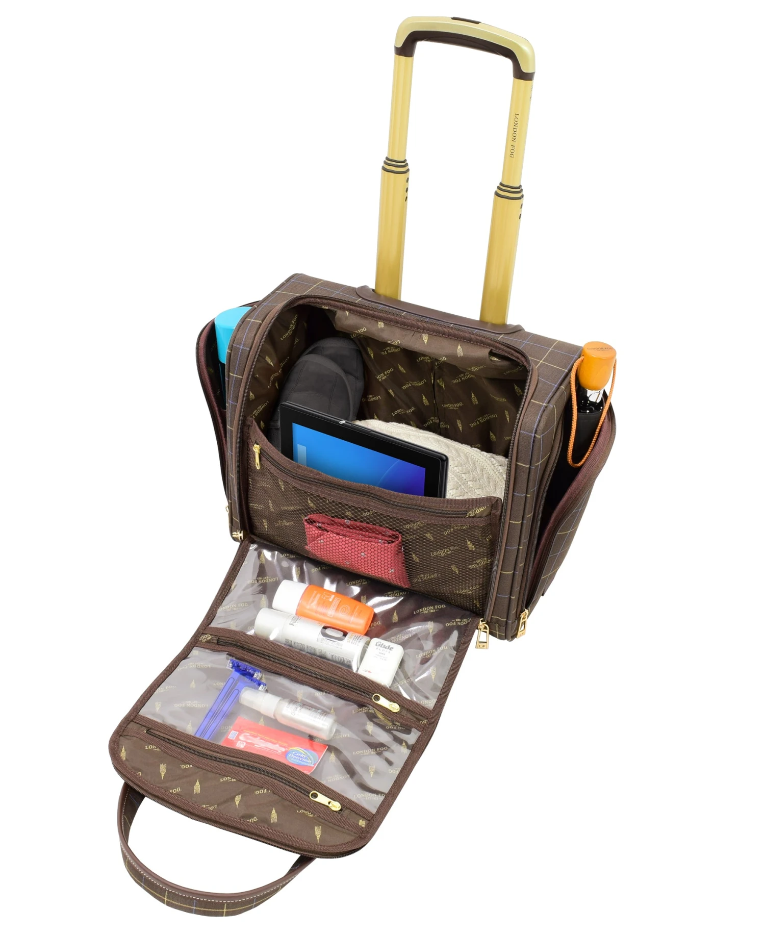 London Fog Brentwood 15" 2-Wheel Wheeled Boarding Bag 6 London Fog Brentwood 15" 2-Wheel Wheeled Boarding Bag - Image 4