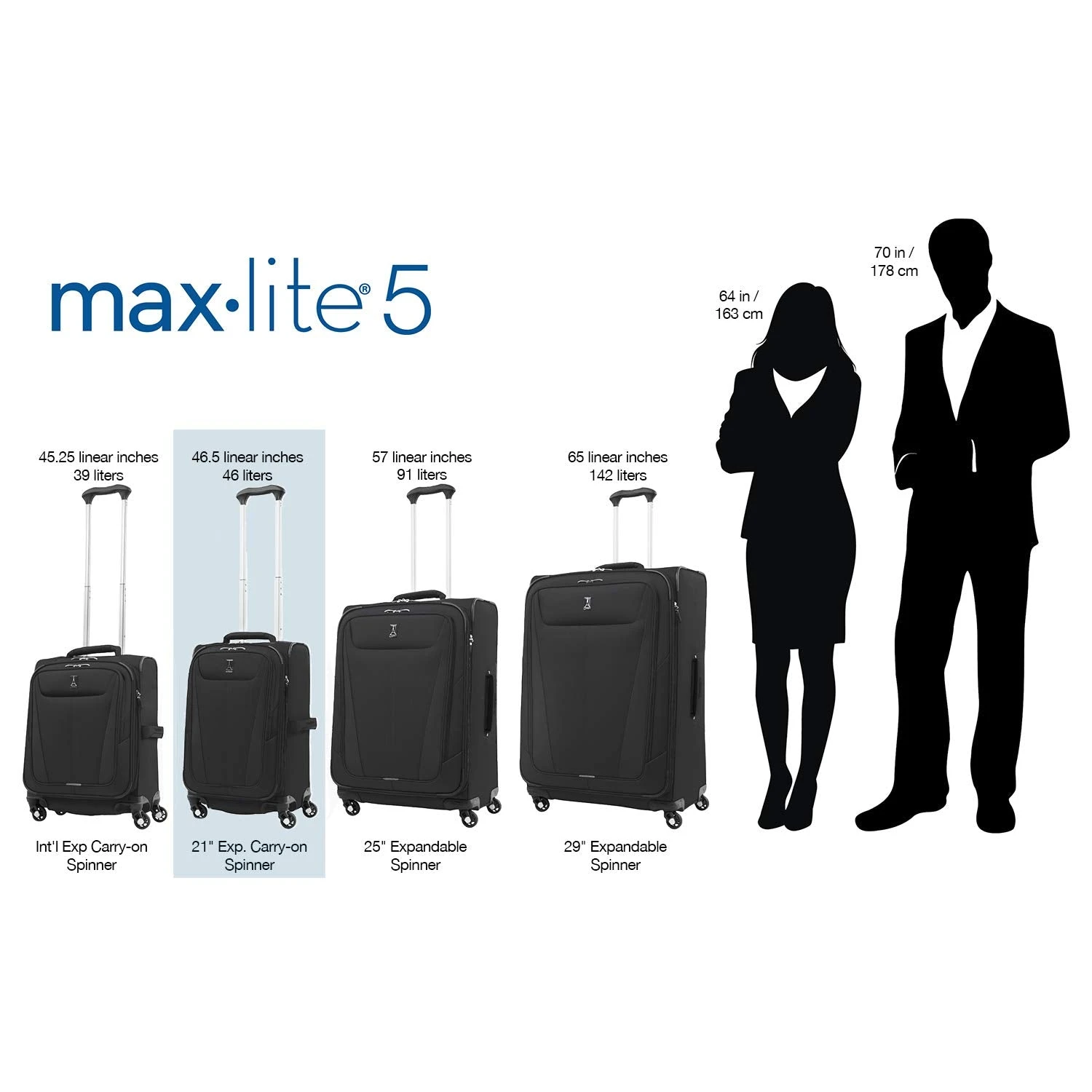 Travelpro Maxlite 5 Carry-On 21-Inch 4-Wheel Softside Luggage 8 Travelpro Maxlite 5 Carry-On 21-Inch 4-Wheel Softside Luggage - Image 6