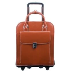 McKlein USA La Grange 15.4" Leather Vertical Wheeled Ladies' Laptop Briefcase -Best Luggage Store b996de84c6d2bb629d5aea324868349099d6aa797d3e283ed078b4bc9e5fa829