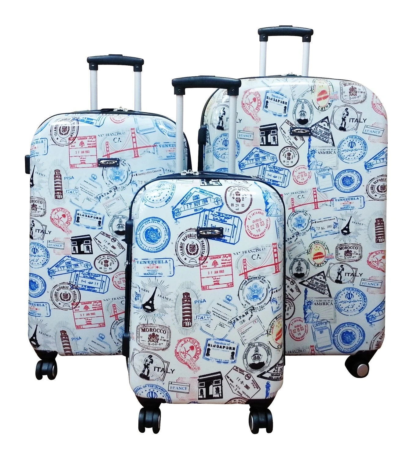 Kemyer Series 888 Hardshell 3 Piece Set (20"/24"/28") 4-Wheel Luggage Sets 4 Kemyer Series 888 Hardshell 3 Piece Set (20"/24"/28") 4-Wheel Luggage Sets - Image 2