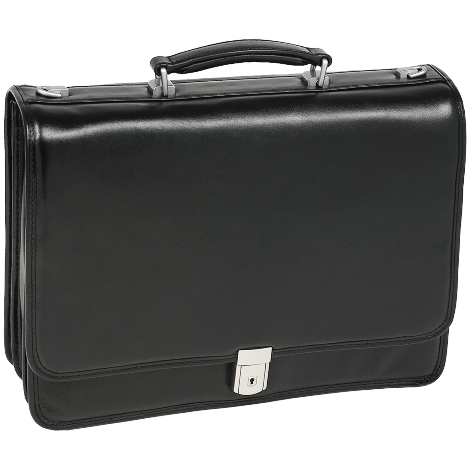 McKlein USA River North 15.4" Leather Triple Compartment Laptop Briefcase 3 McKlein USA River North 15.4" Leather Triple Compartment Laptop Briefcase