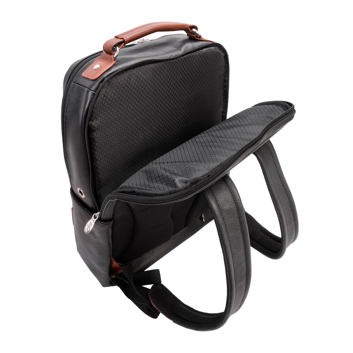 McKlein USA Logan 17" Leather Two-Tone Dual-Compartment Laptop & Tablet Backpack 19 McKlein USA Logan 17" Leather Two-Tone Dual-Compartment Laptop & Tablet Backpack - Image 17