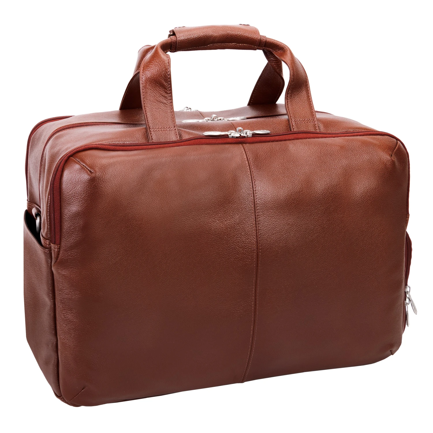 McKlein USA Avondale 22" Leather Triple Compartment Carry-All Travel Laptop Duffel 20 McKlein USA Avondale 22" Leather Triple Compartment Carry-All Travel Laptop Duffel - Image 18