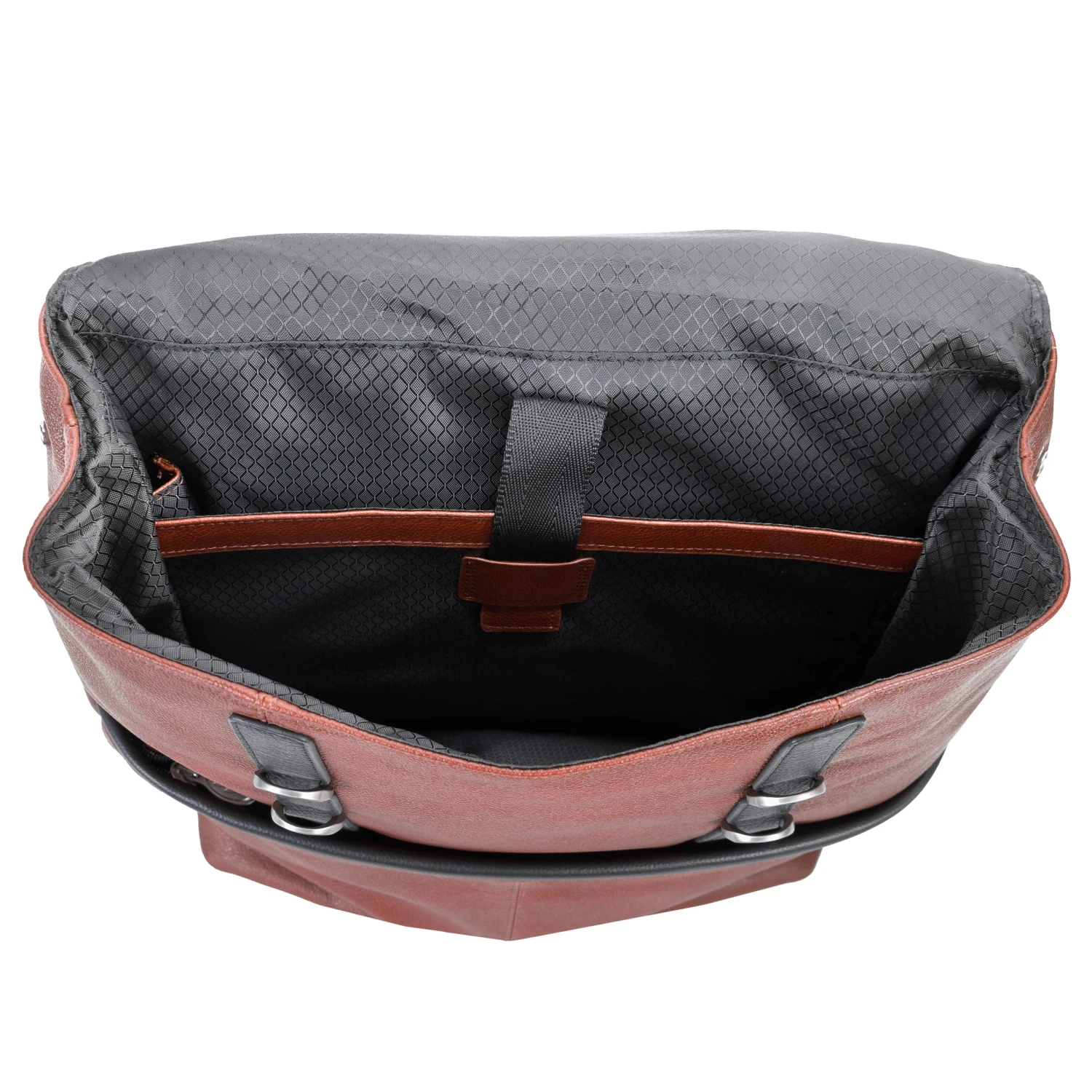 McKlein USA Element 17" Leather Two-Tone Flap-Over Laptop & Tablet Backpack 5 McKlein USA Element 17" Leather Two-Tone Flap-Over Laptop & Tablet Backpack - Image 3