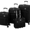 London Fog Cranford Collection 4 Piece Set 4-Wheel Luggage Sets -Best Luggage Store cb9f2ff6e88355cd57bfb0f90fbc084b62abaebf2a597ed0549979874af296cd