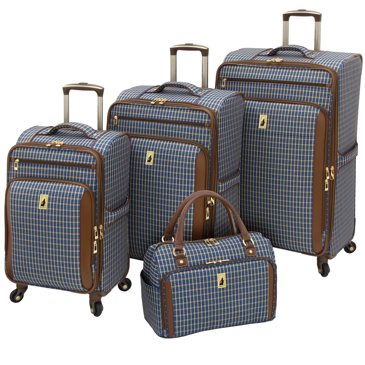 London Fog Kensington 4 Piece Set 4-Wheel Luggage Sets 3 London Fog Kensington 4 Piece Set 4-Wheel Luggage Sets