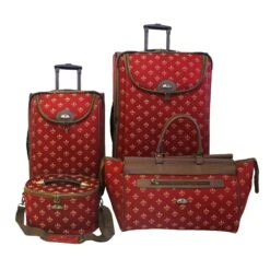 American Flyer Fleur De Lis 4 Piece Set 4-Wheel Luggage Sets 21 American Flyer Fleur De Lis 4 Piece Set 4-Wheel Luggage Sets -Best Luggage Store ccad05c525e15198c8cc46c1d536f12e245b833ebb8edb88187bb3c48d9fed26