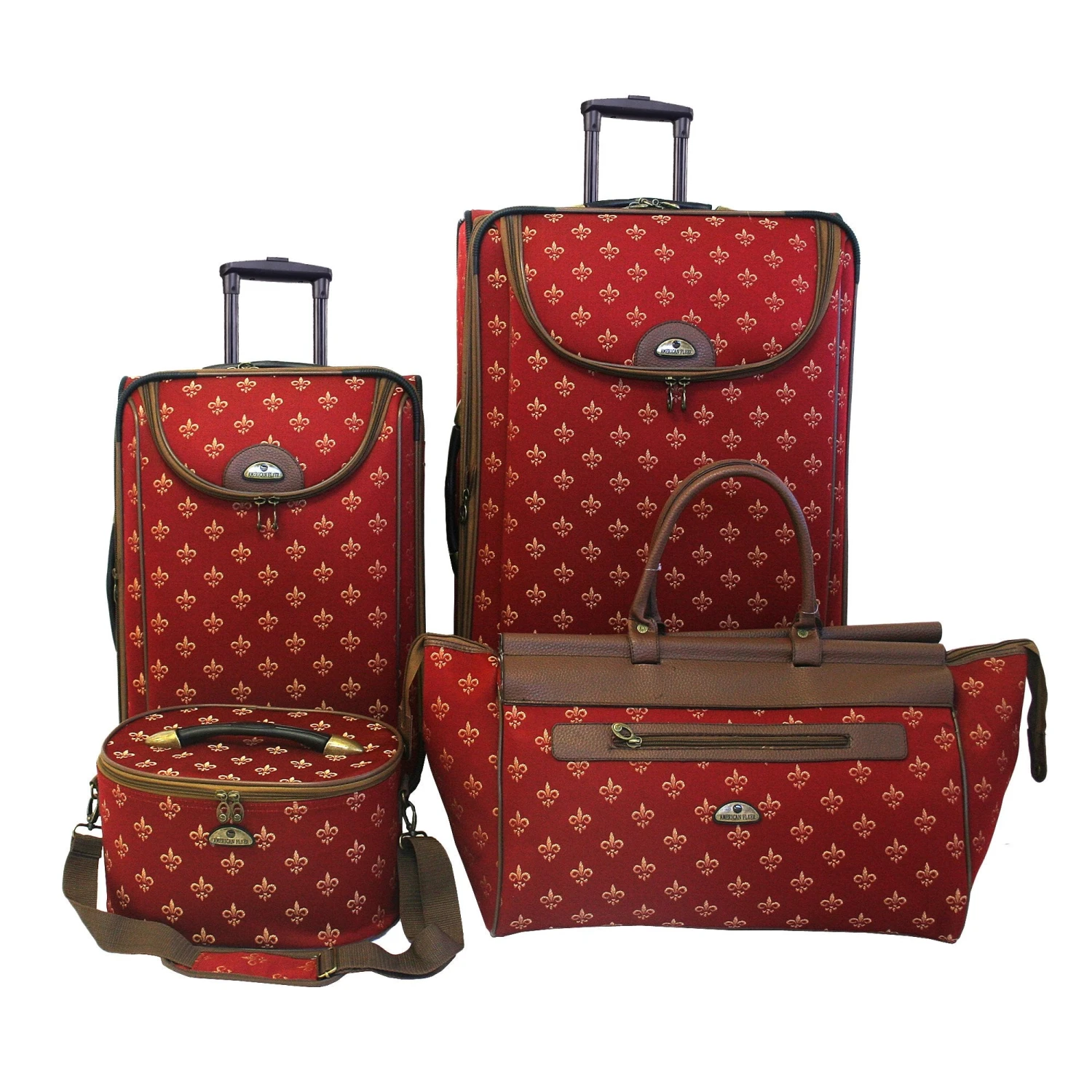 American Flyer Fleur De Lis 4 Piece Set 4-Wheel Luggage Sets 10 American Flyer Fleur De Lis 4 Piece Set 4-Wheel Luggage Sets - Image 8