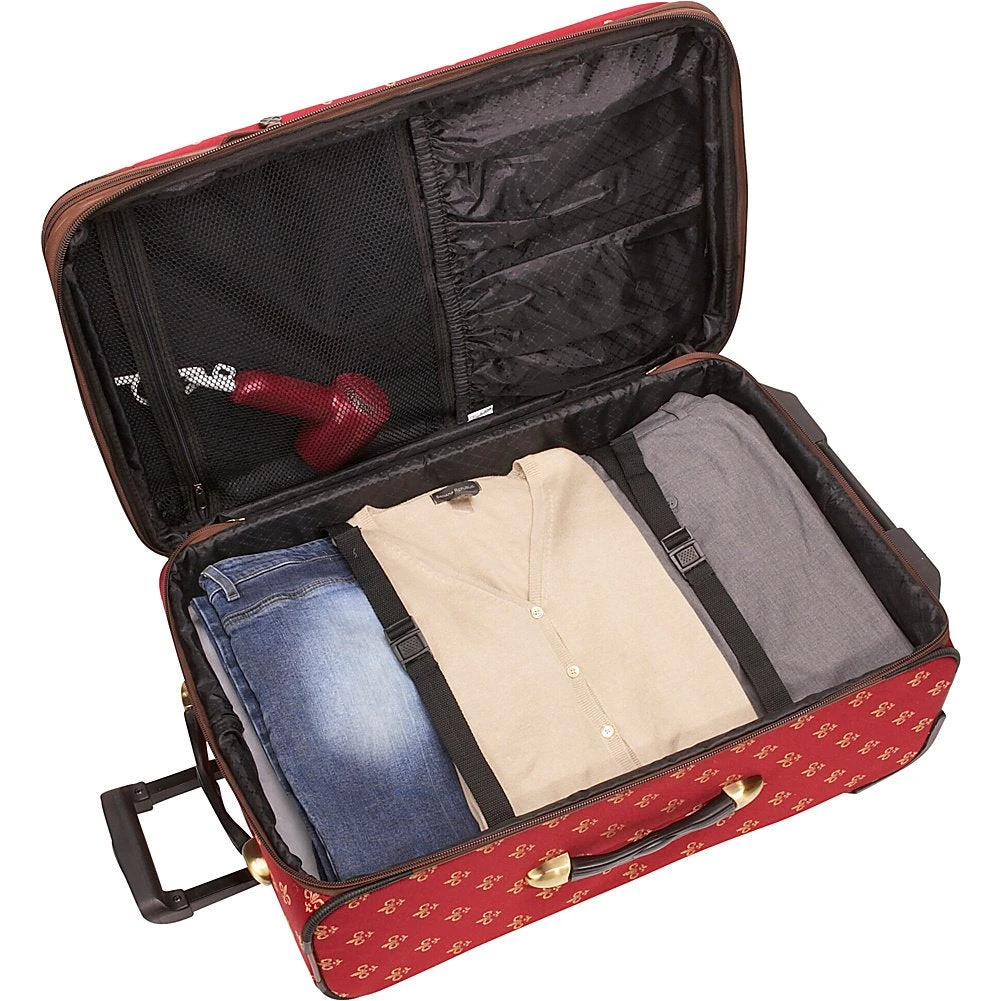 American Flyer Fleur De Lis 4 Piece Set 4-Wheel Luggage Sets 9 American Flyer Fleur De Lis 4 Piece Set 4-Wheel Luggage Sets - Image 7