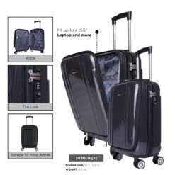 InUSA Southworld 3 Piece Set (21"/25"/29") 4-Wheel Luggage Sets -Best Luggage Store d3c22ef65de4aea5c186a5e26eca4081c73f9d3f586d42789cda497261ae5644