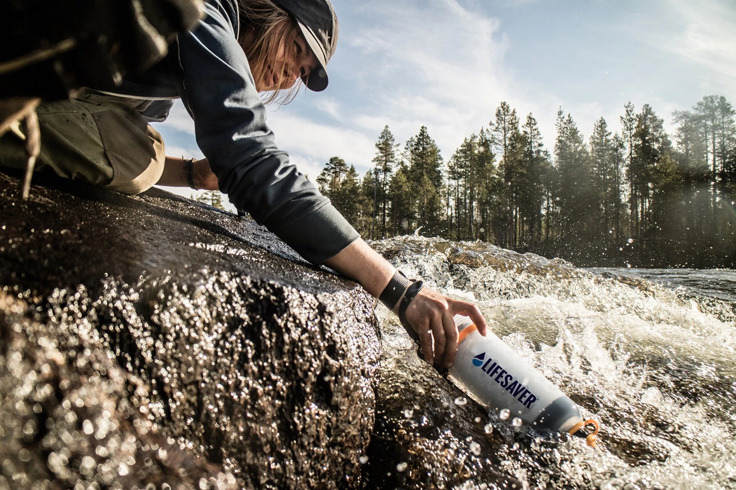 Lifesaver Systems 4000 Ultra Filtration Water Bottle Clear Bottle Cap 5 Lifesaver Systems 4000 Ultra Filtration Water Bottle Clear Bottle Cap - Image 3