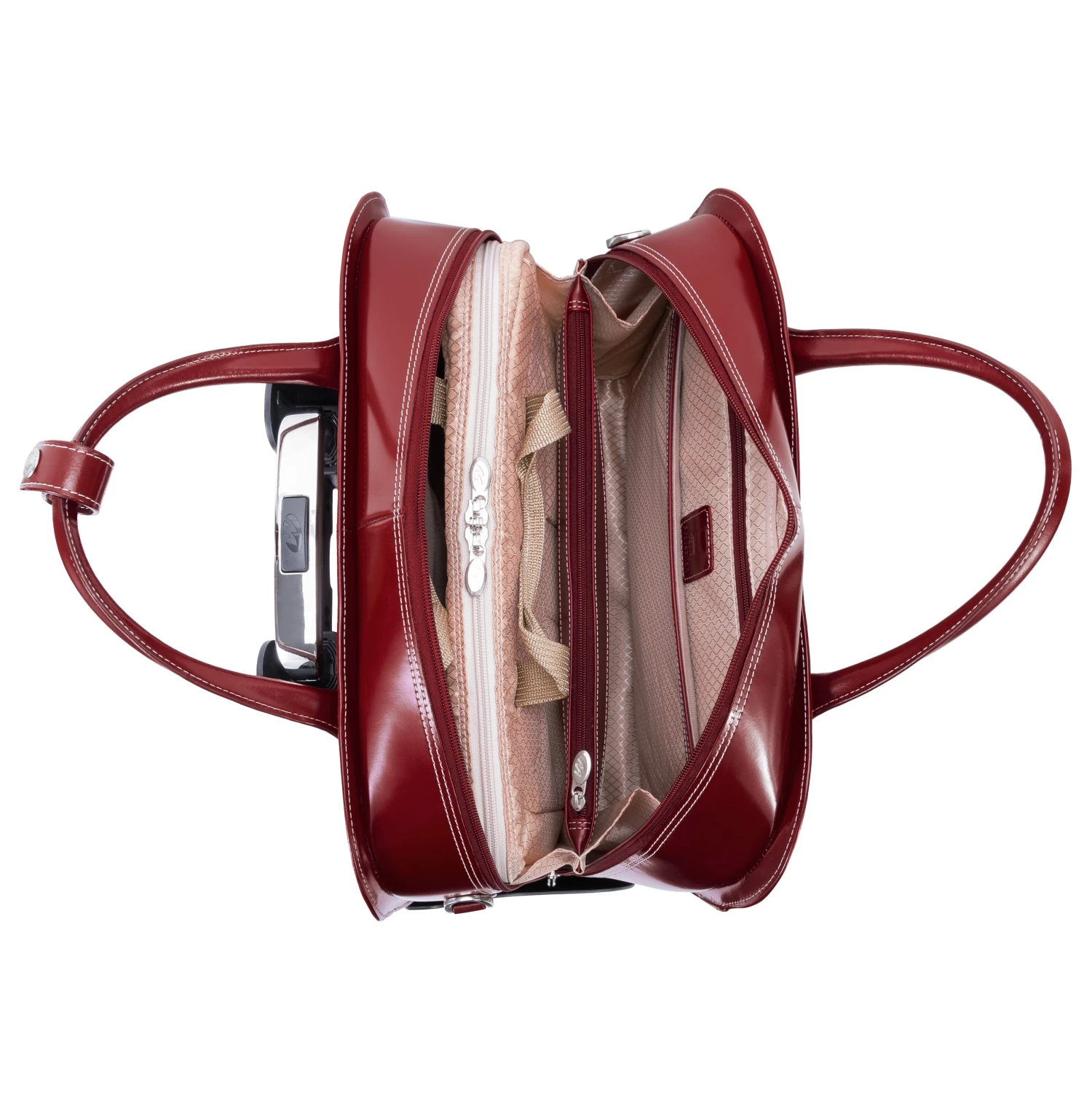 McKlein USA Lakewood Ladies' Leather Fly-Through Checkpoint-Friendly Detachable Wheeled Briefcase 18 McKlein USA Lakewood Ladies' Leather Fly-Through Checkpoint-Friendly Detachable Wheeled Briefcase - Image 16