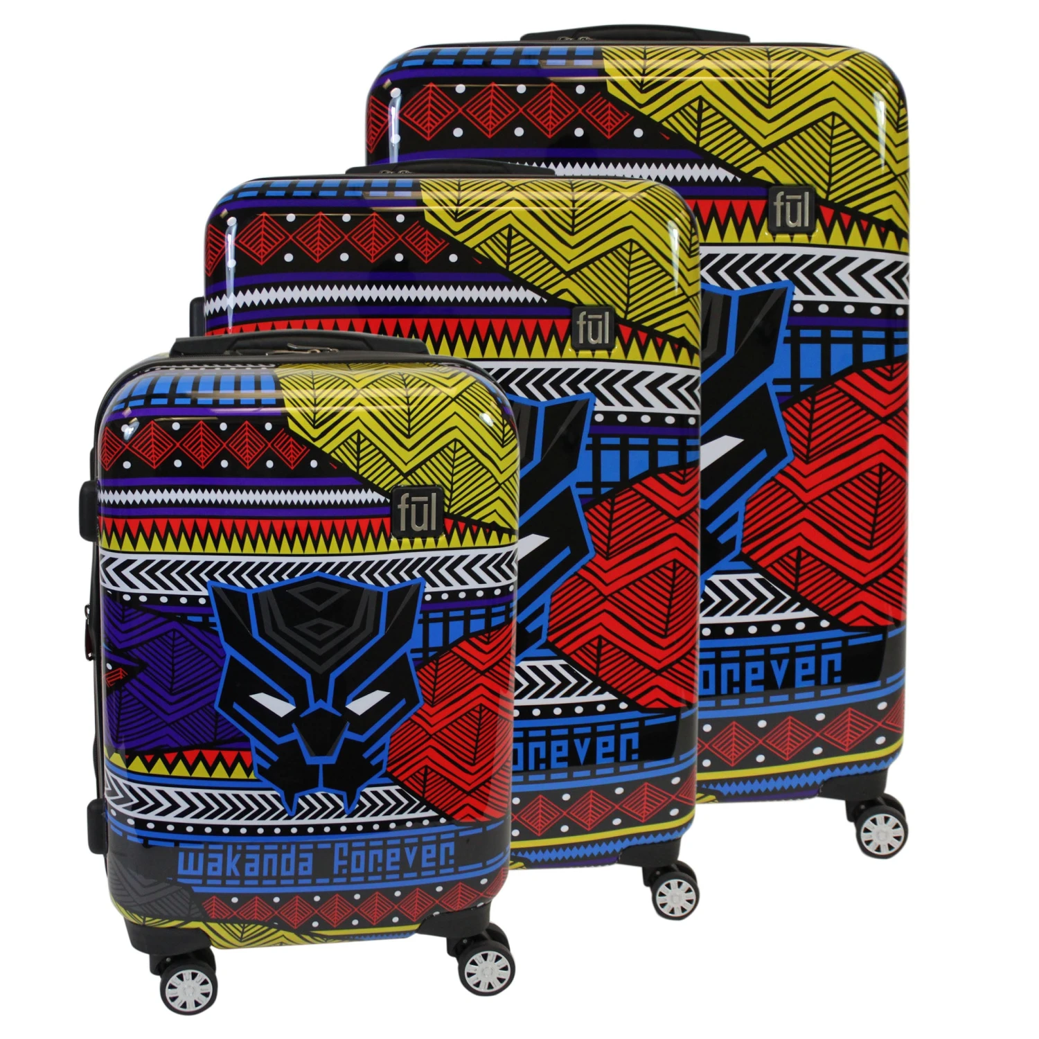 Ful Marvel Black Panther 3 Piece Set (21"/25"/29") 4-Wheel Luggage Sets 6 Ful Marvel Black Panther 3 Piece Set (21"/25"/29") 4-Wheel Luggage Sets - Image 4