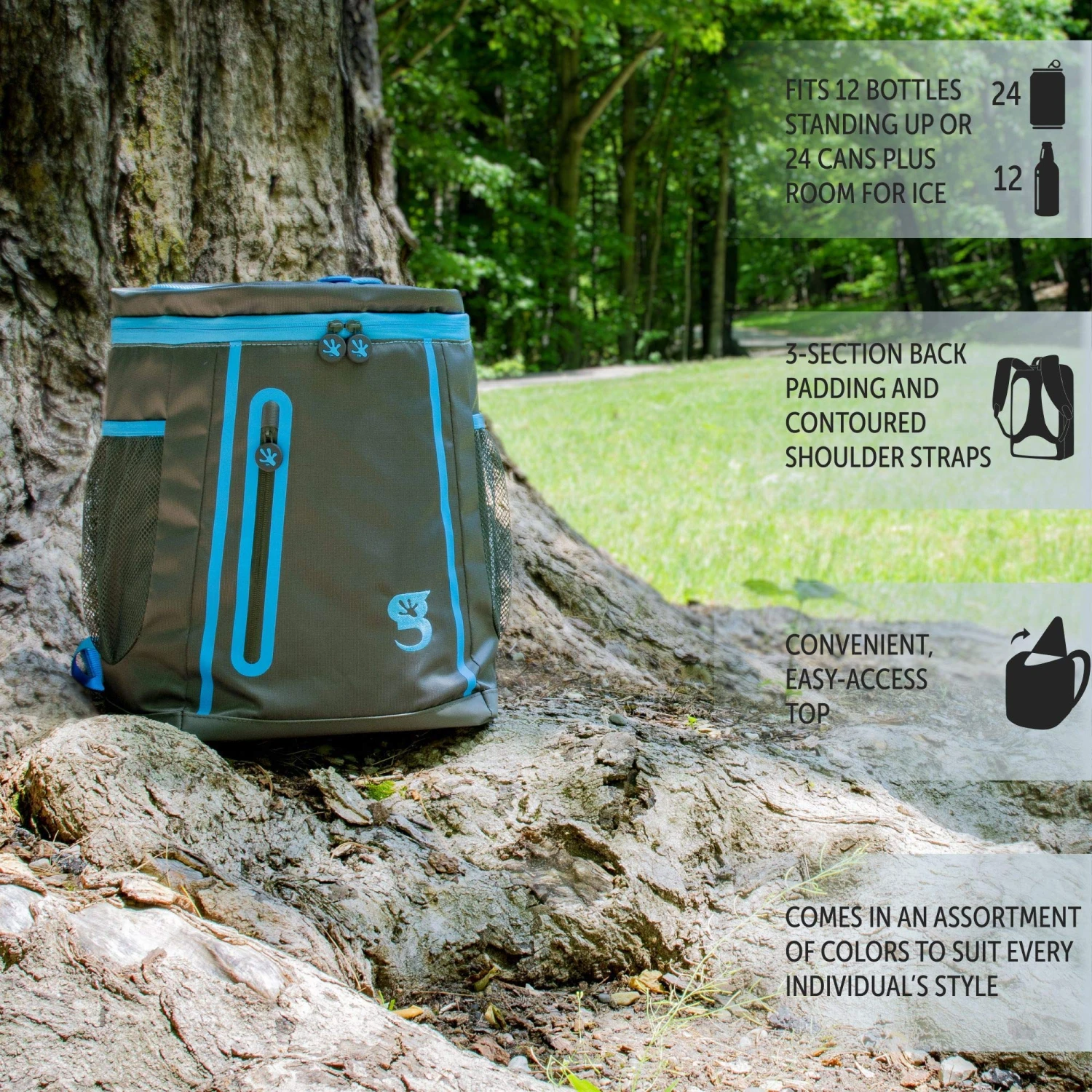 Geckobrands Opticool Backpack Cooler 17 Geckobrands Opticool Backpack Cooler - Image 15