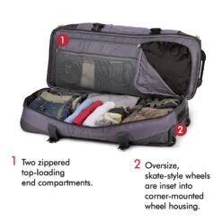 High Sierra Ultimate Access 2.0 Drop Bottom 36" 2-Wheel Wheeled Duffel Bags 33 High Sierra Ultimate Access 2.0 Drop Bottom 36" 2-Wheel Wheeled Duffel Bags -Best Luggage Store eb152db37614d411dea900fe241759003d50a8704f58036e0fd010e27b6253b0 352df12a 524b 47ed 91da eb3832302714
