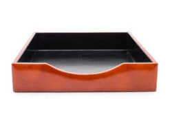 Bosca Letter Tray Old Leather
