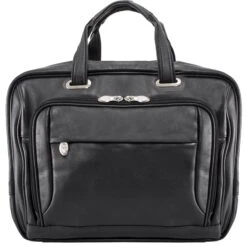 McKlein USA West Loop 15.6" Leather Expandable Double Compartment Briefcase