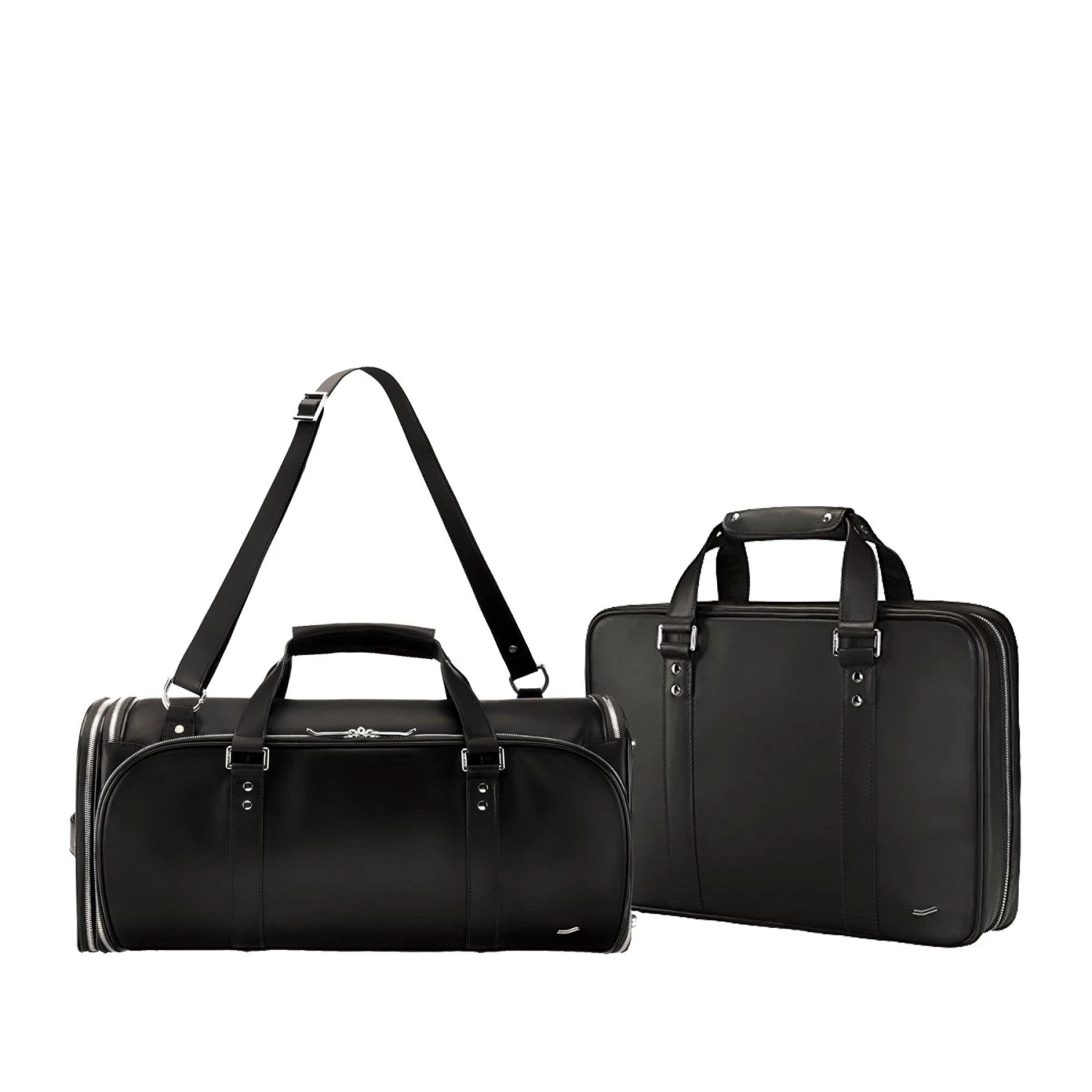 Vocier 2-Piece Travel Set Leather Travel Bag & Leather Briefcase 3 Vocier 2-Piece Travel Set Leather Travel Bag & Leather Briefcase