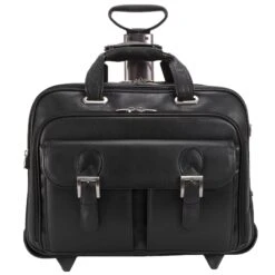 McKlein USA Ceresola 15.6" Leather Wheeled Laptop Briefcase