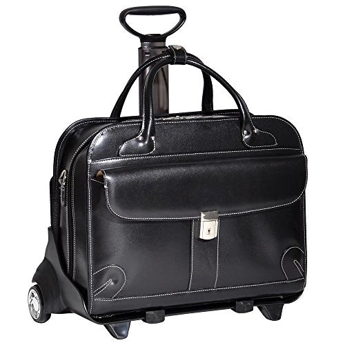 McKlein USA Lakewood Ladies' Leather Fly-Through Checkpoint-Friendly Detachable Wheeled Briefcase 3 McKlein USA Lakewood Ladies' Leather Fly-Through Checkpoint-Friendly Detachable Wheeled Briefcase
